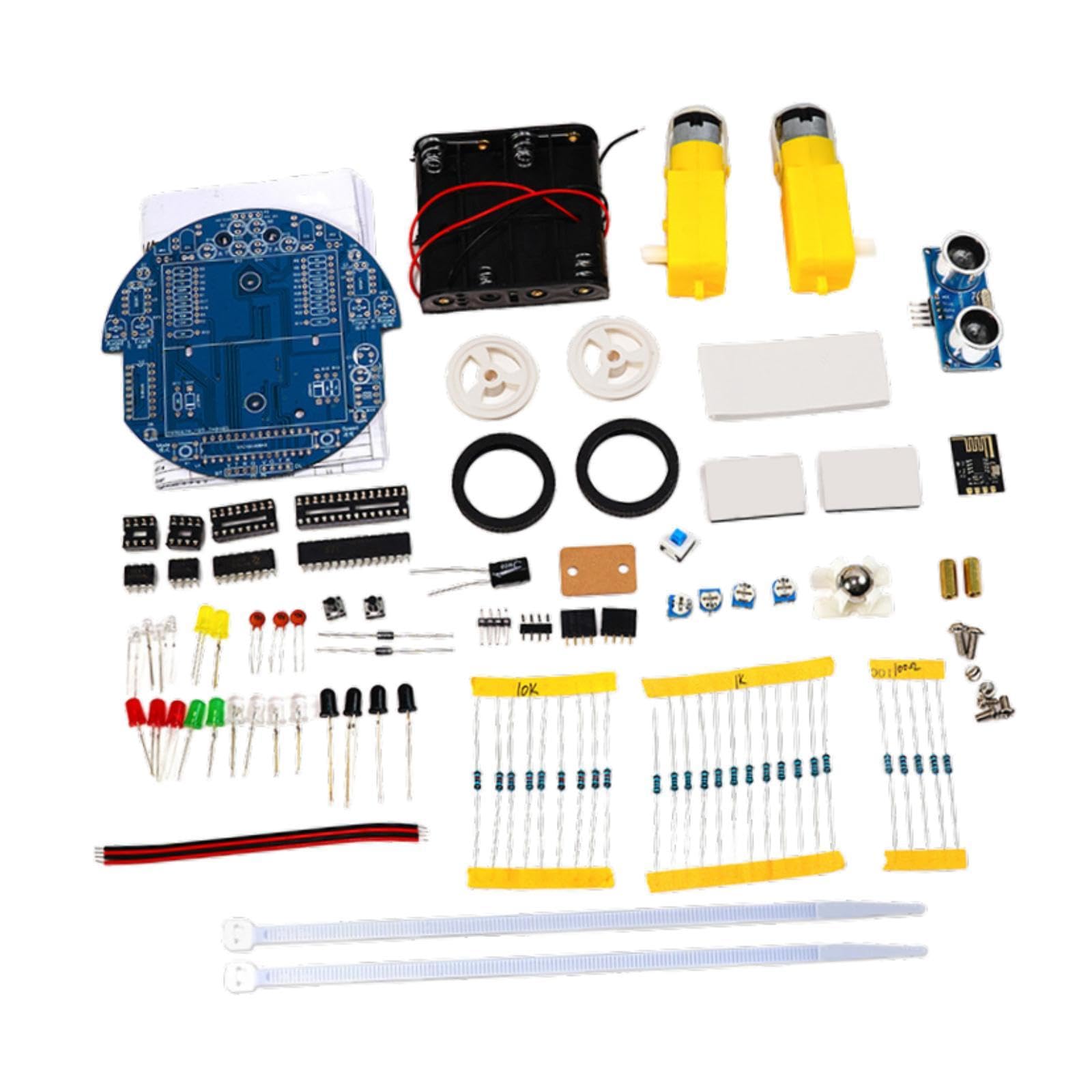 Kit de Robot Inteligente para Coche DIY con Software Gráfico, Modos Multifuncionales, Control por Aplicación Y Evitación de Obstáculos. Adecuado para, Type a