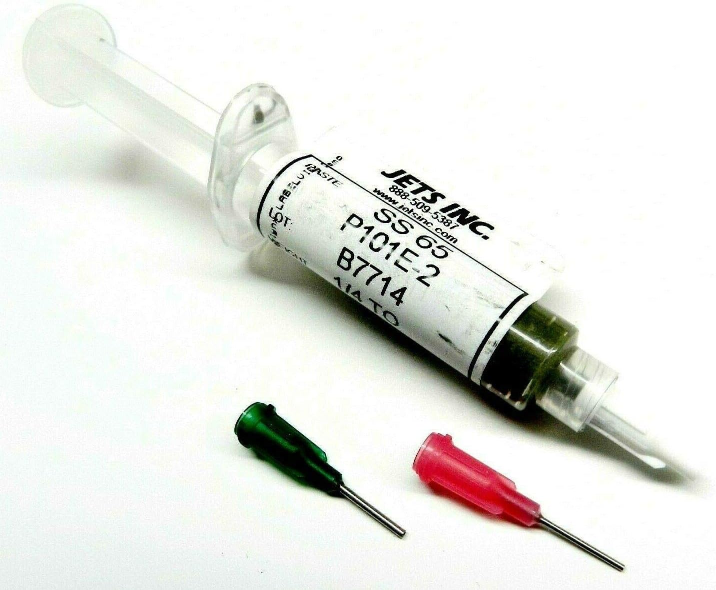 JTS Silver Solder Paste Easy/Soft 65% Silver 1/4 Troy Ounce Syringe Soldering Paste SS65 Made in USA