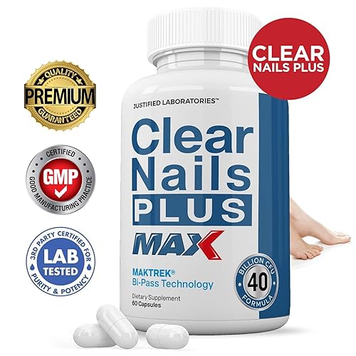 Miniatura 3 de Justified Laboratories Clear Nails Plus Max Pills 40 mil millones de UFC Probiótico Apoya uñas fuertes y saludables para el cabello y la piel, 120