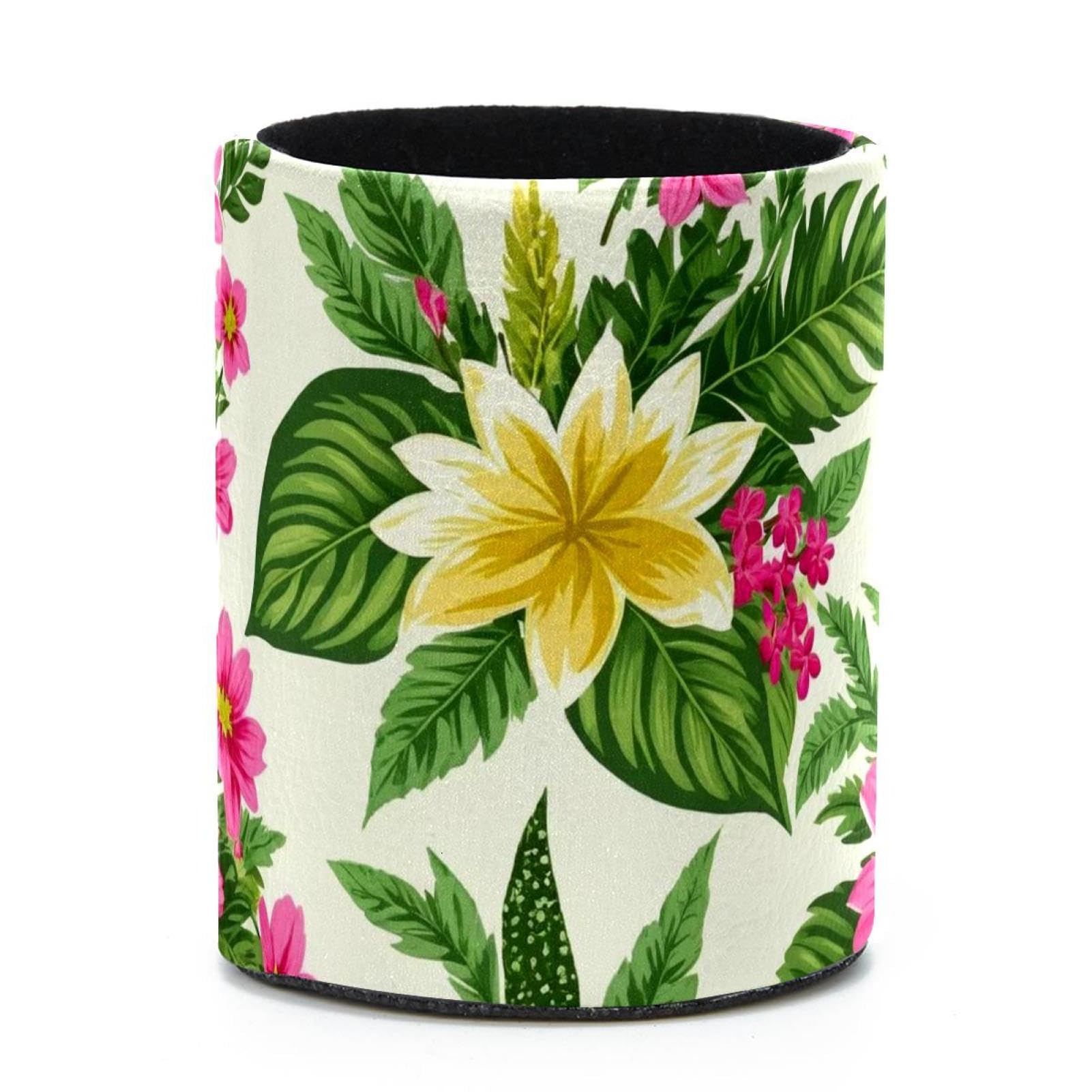 VAPOKF Round Pencil Holders for Desk, Art Leaves Pen Holders Pen Pot Makeup Brushes Storage Desktop Stationery Supplies Organiser for Home Office