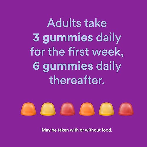 Vista 7 de SmartyPants Suplemento de fibra y multivitamínico para hombres y mujeres: gomitas de fibra multivitamínica con vitamina D3, C, vitamina B12, B6