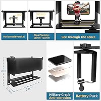 Vista 3 de Soporte de valla para teléfono celular con sombra, kit de montaje para Mevo Start, cámara, iPhone, Gopro DJI OSMO Insta360 y otras cámaras