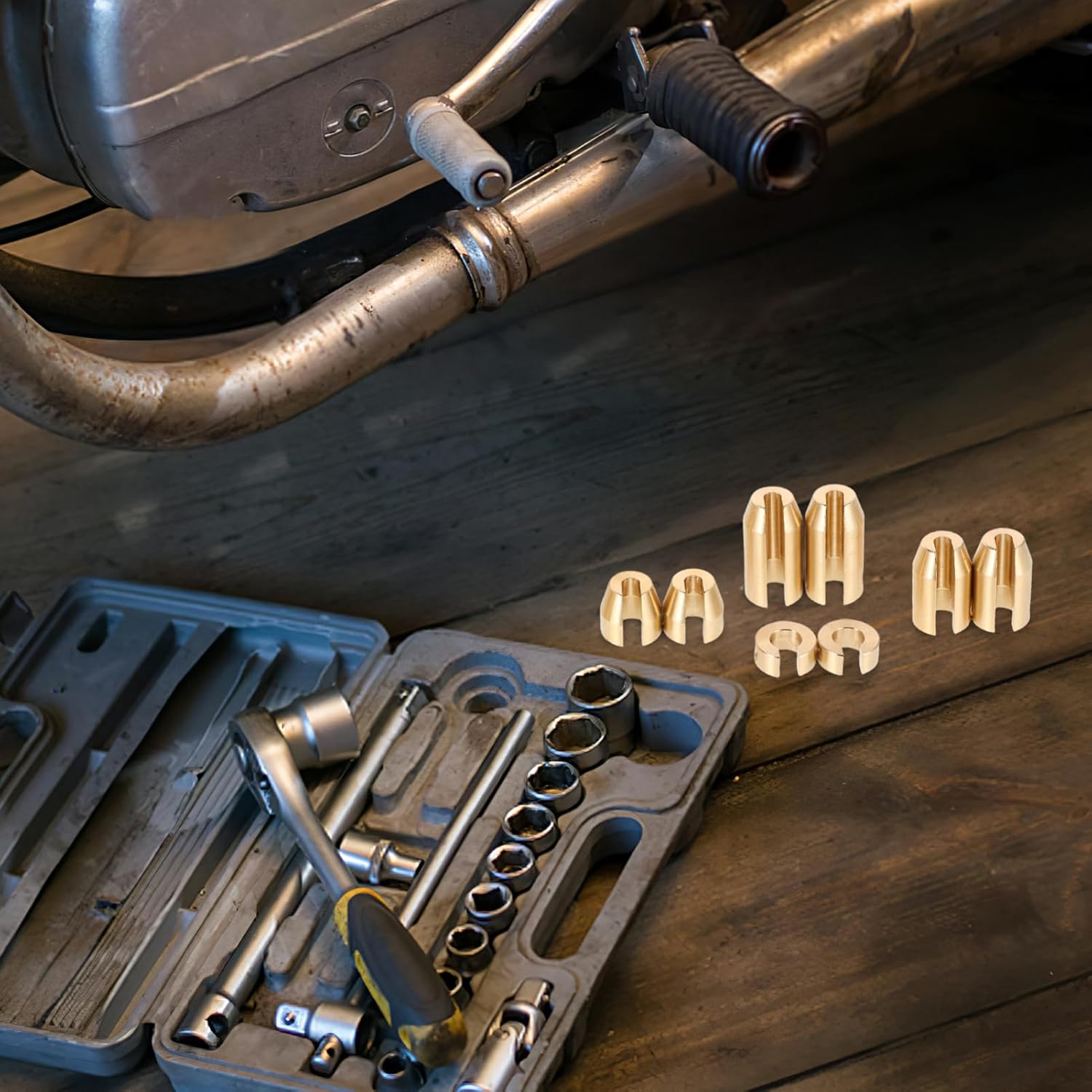 Luxshiny 1Set Copper Motorcycle Balance Weights Refill Kit Easy Installation for Enhanced Stability and Compatible with Super Bikes