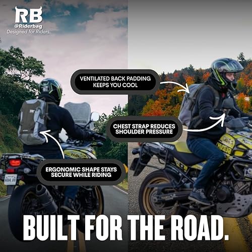 Miniatura 9 de Mochila reflectante para motocicleta – Bolsa EDC de alta visibilidad para motociclistas, desplazamiento nocturno, viaje, equipaje con compartimento