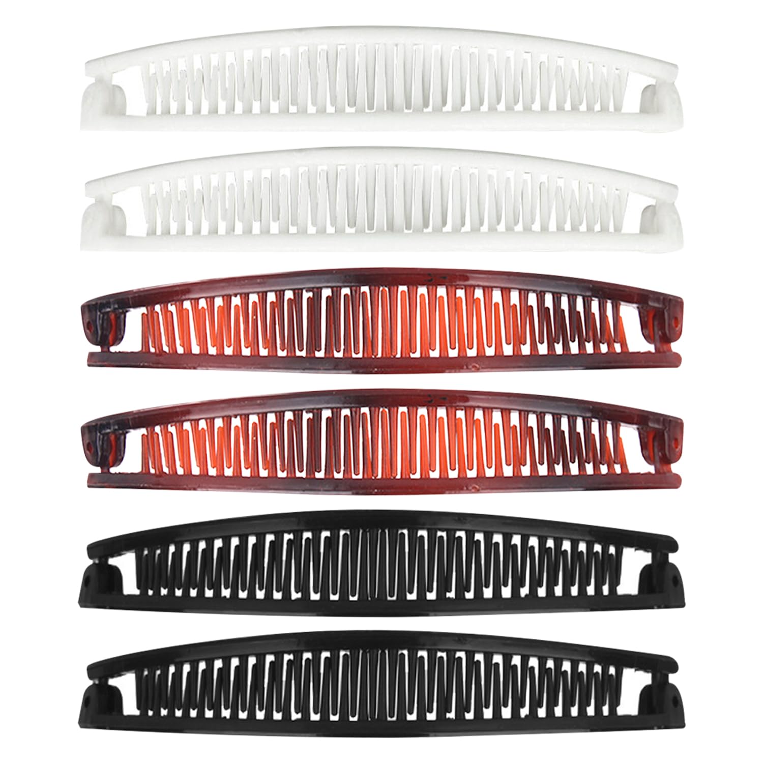Luckious Brand 6 Pieces Banana Hair Clip Set: Versatile Hair Accessories for Effortless Styling