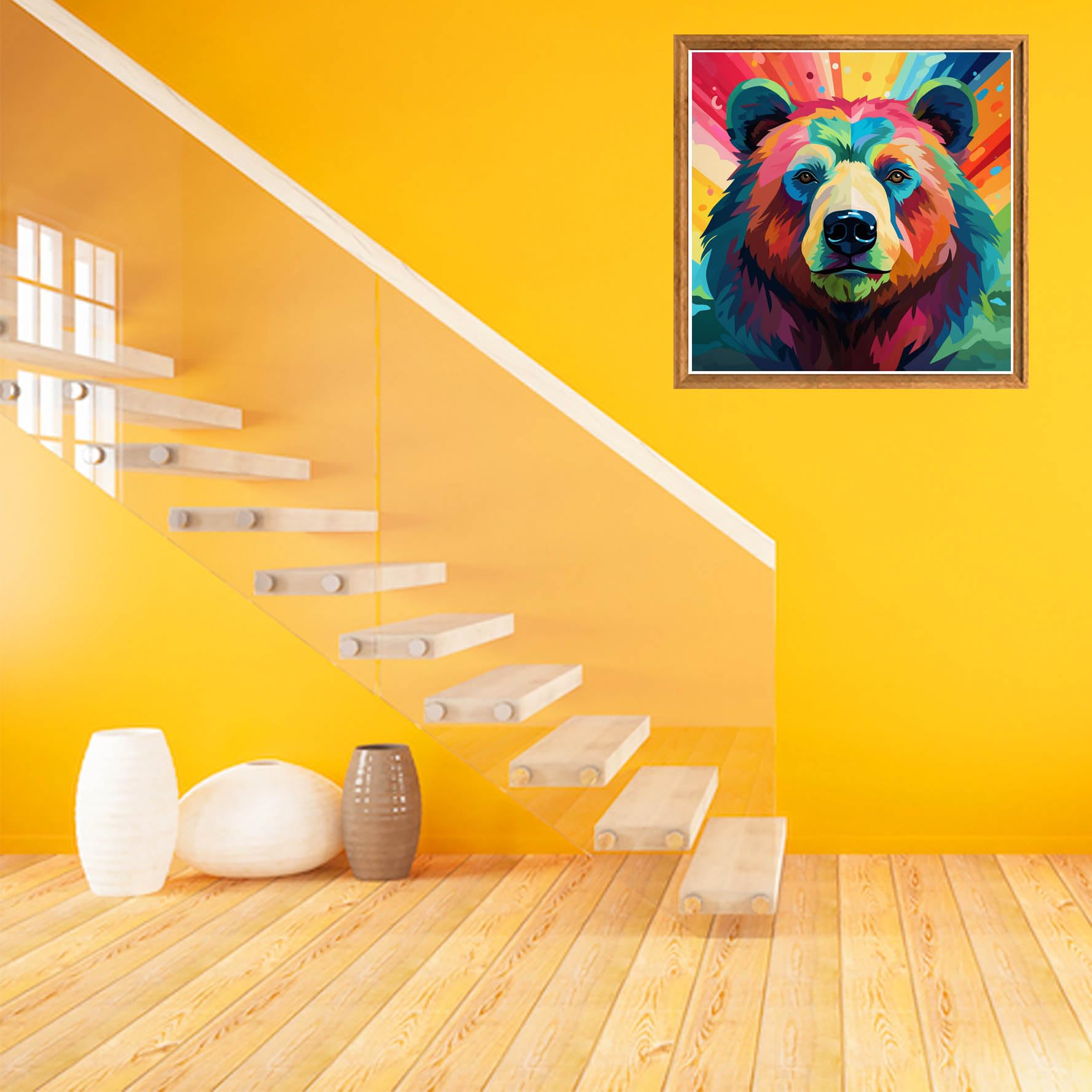 Bimkole 5D Diamond Painting Kit Completo Fai da Te Orso