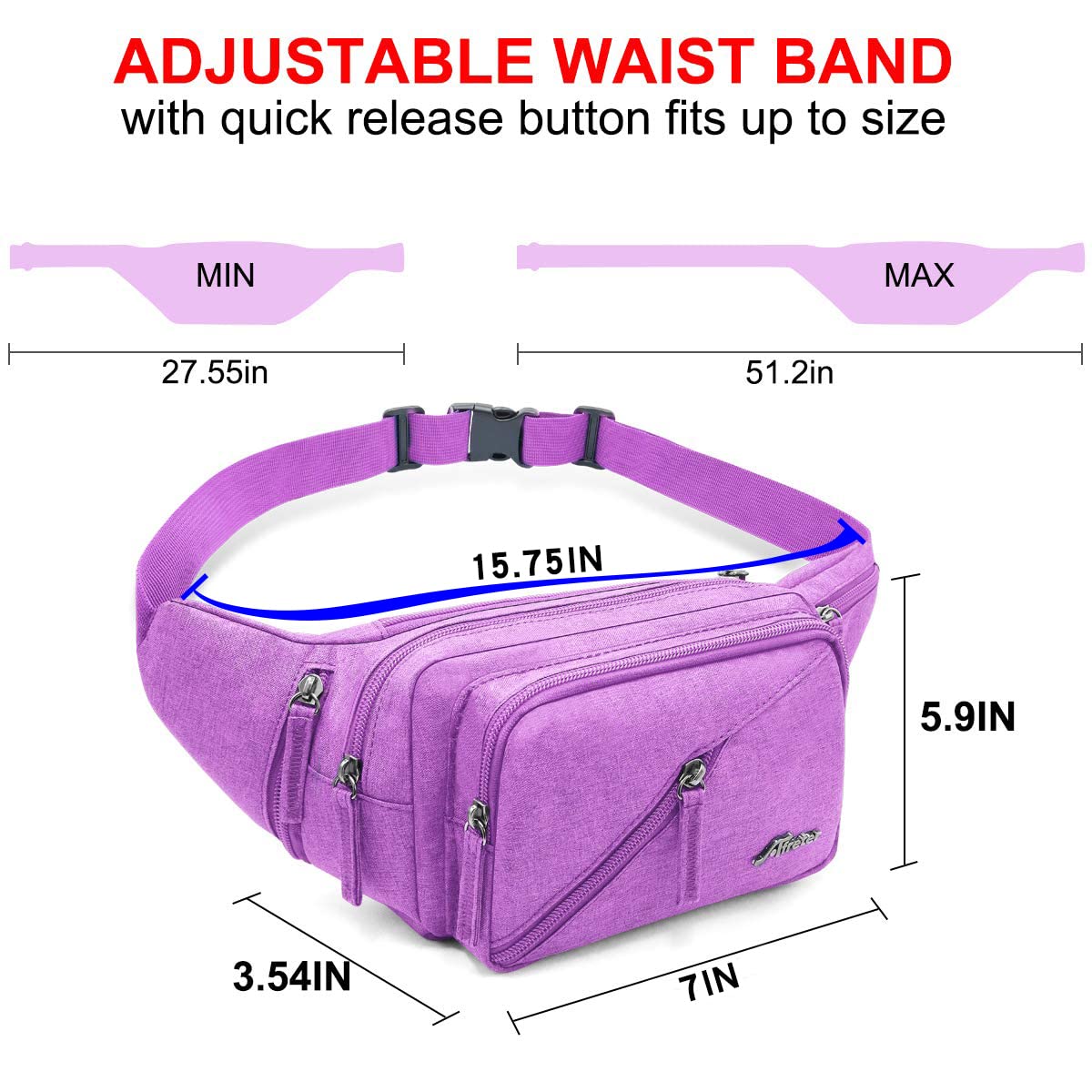 Fanny Pack Riñonera Impermeable para Hombres Mujeres Riñonera con Soporte para Botella de Agua Cinturón Ajustable Adecuado para Entrenamiento al Aire Libre Viajes Senderismo