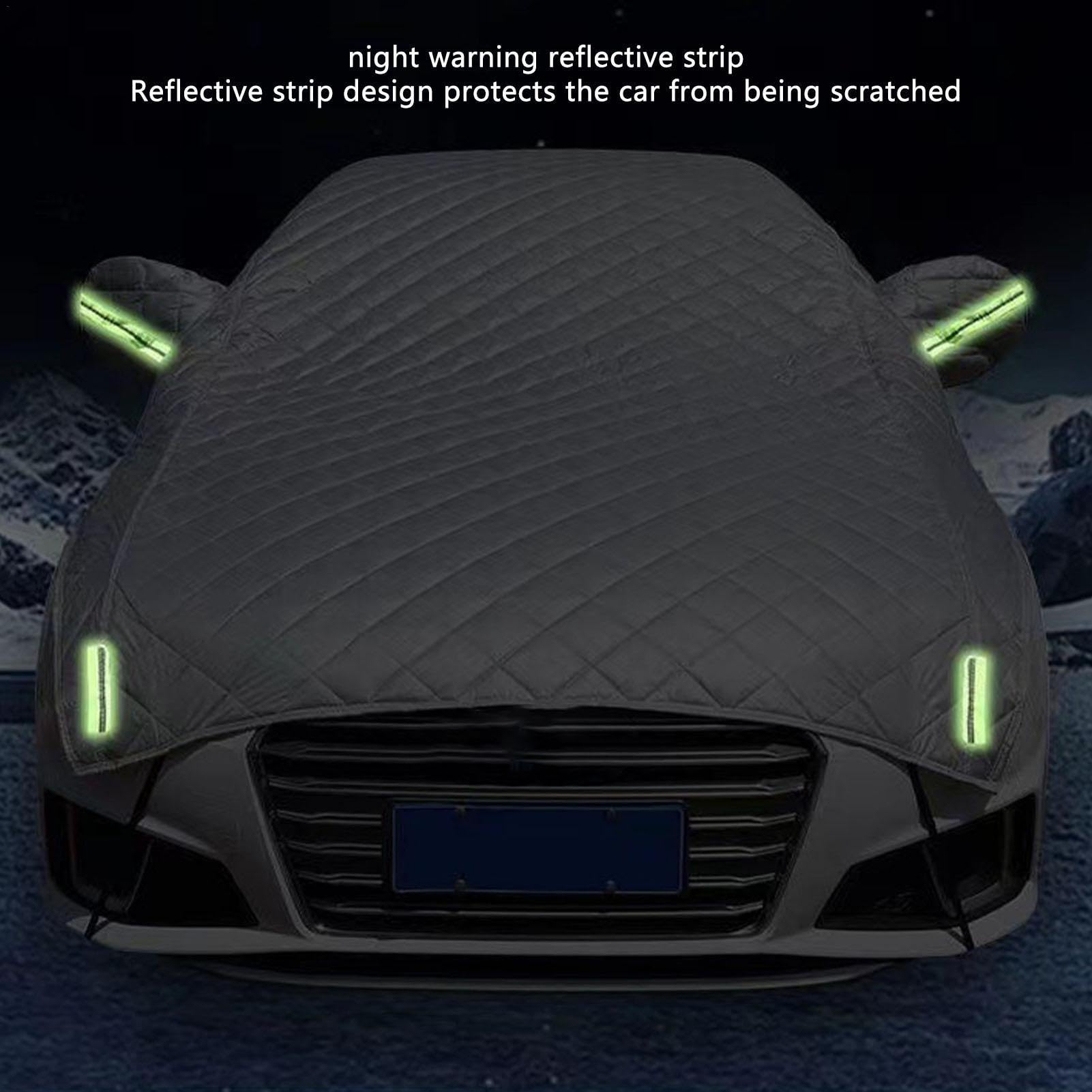 Telo Copriauto Antigrandine, Telo Antigrandine Per Auto, Copri Parabrezza Per Auto, Copertura per Auto Impermeabile Anti UV Anti Ventos Antipolvere per Maggior Parte delle Auto e Suv, 5.1×2.5m