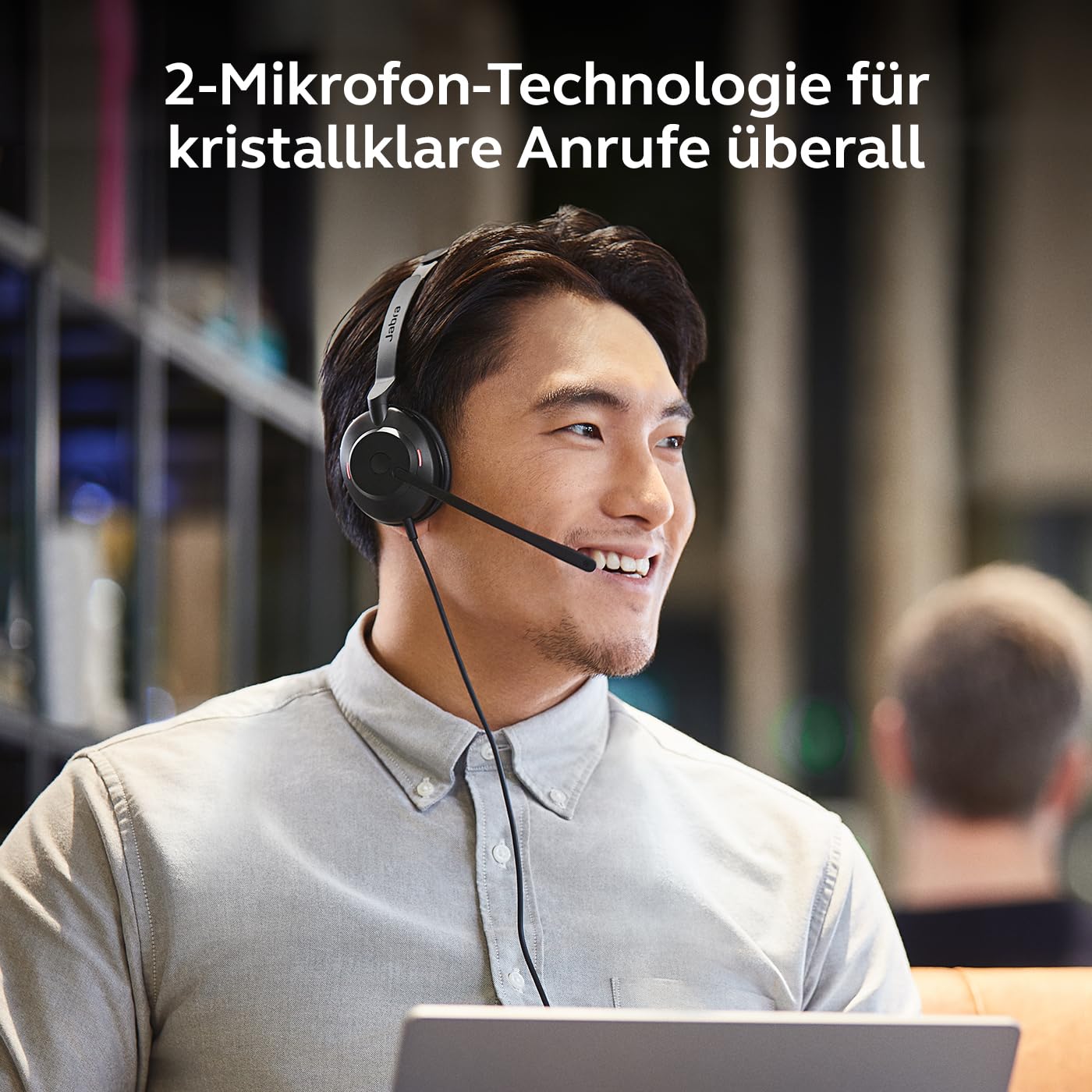 Jabra Evolve2 30 SE Telefon On Ear Headset kabelgebunden Stereo Schwarz Mikrofon-Rauschunterdrückung, Noise Cancelling