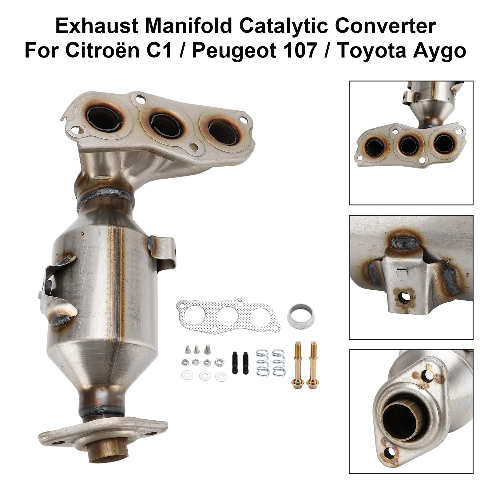 Catalizador 0342K0 para Fit for Toyota Aygo Fit for Citroen C1 Fit for Peugeot 107 2005-2014