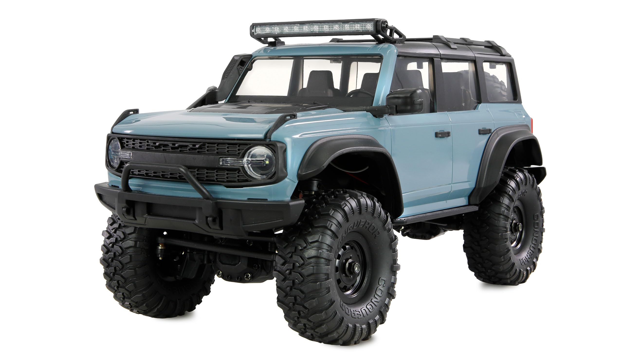 Amewi AMXRock Mini-Caballo Scale Crawler 4WD 1:16 RTR niebieski z pilotem zdalnego sterowania, akumulatorem, kablem do ładowania