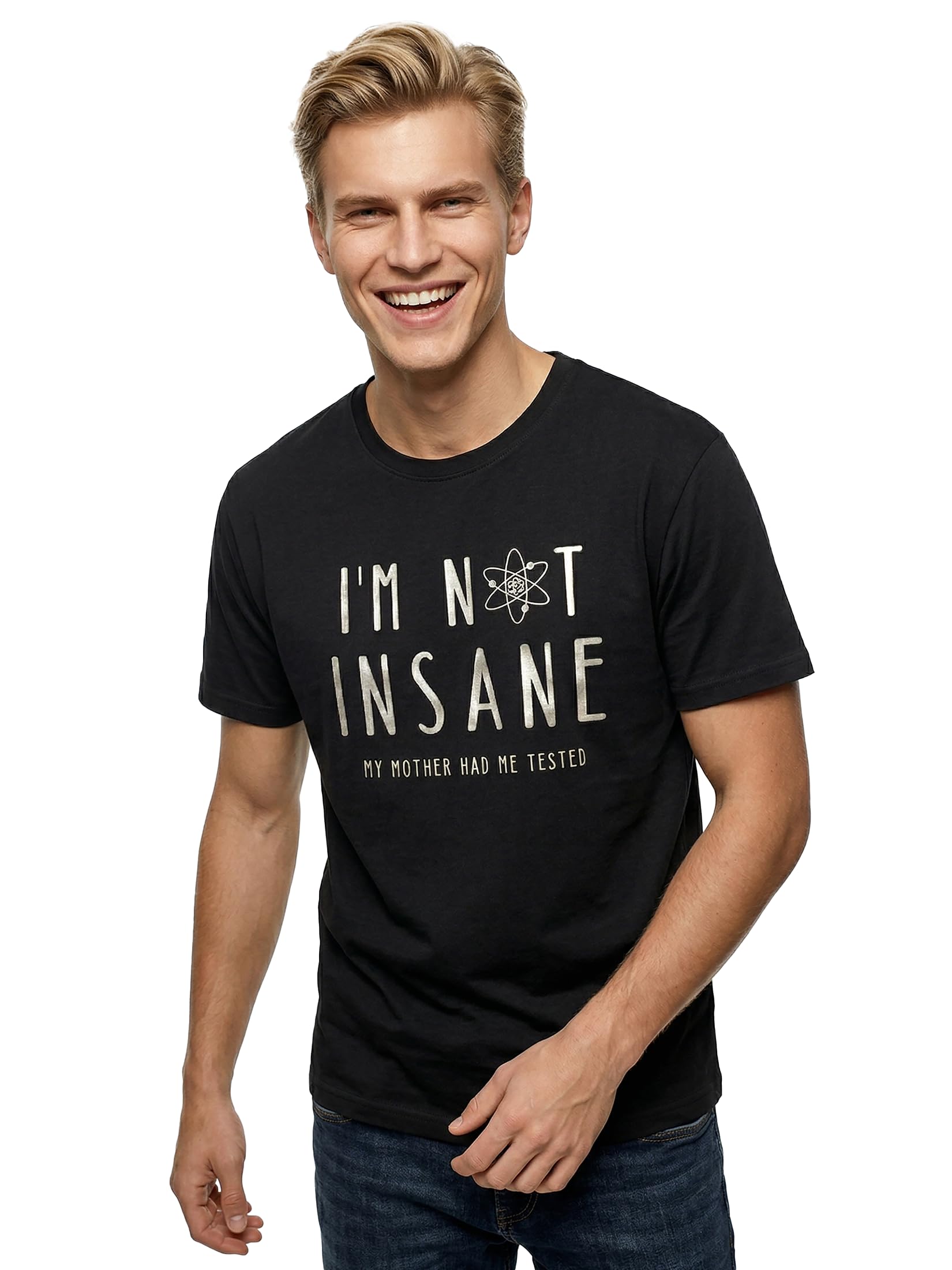 MAKAYA I´M Not Insane - Camiseta Negra con Mensaje