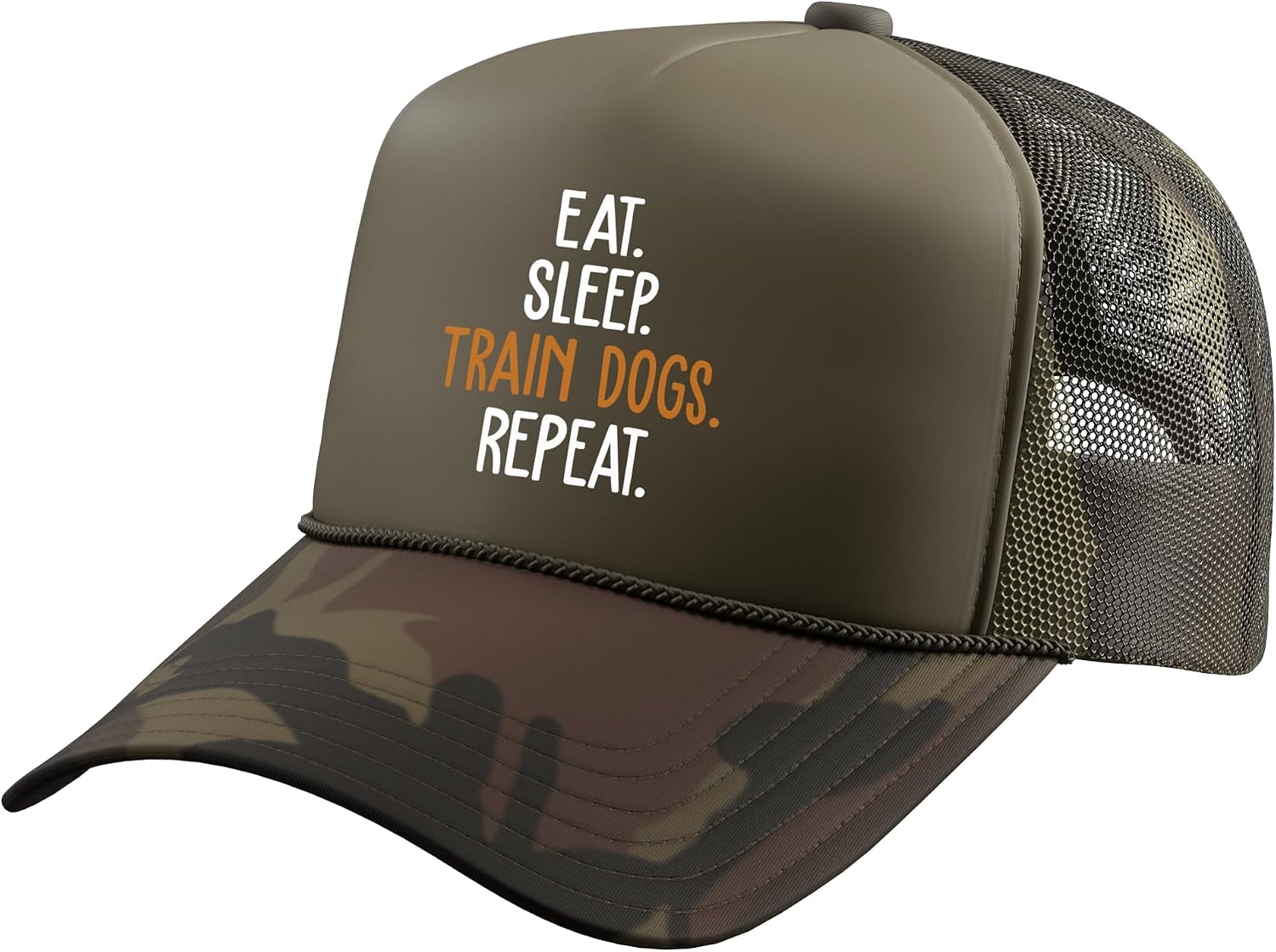 Cool Dog Agility for Men Women Dog Owner Puppy in Training Trucker Hat with Adjustable Mesh Back