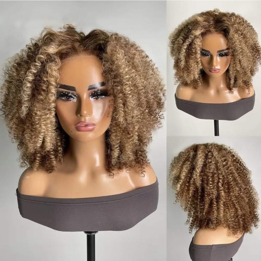 Amazon.com : #4/27 Kinky Edge Afro Kinky Curly Wig Human  display picture 1