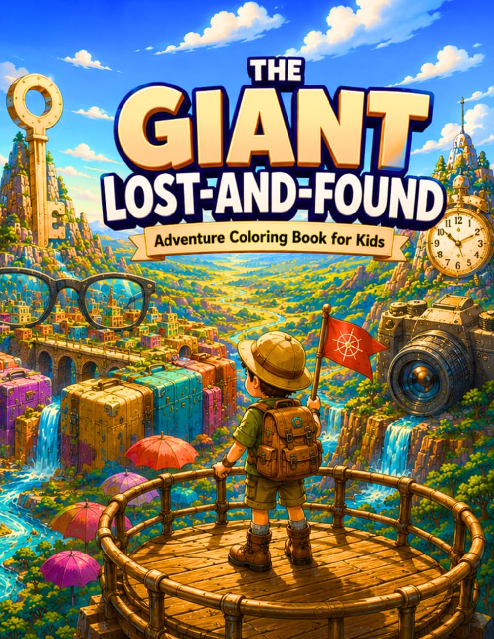 The Giant Lost-and-Found (Fantasy Worlds Coloring Collection)