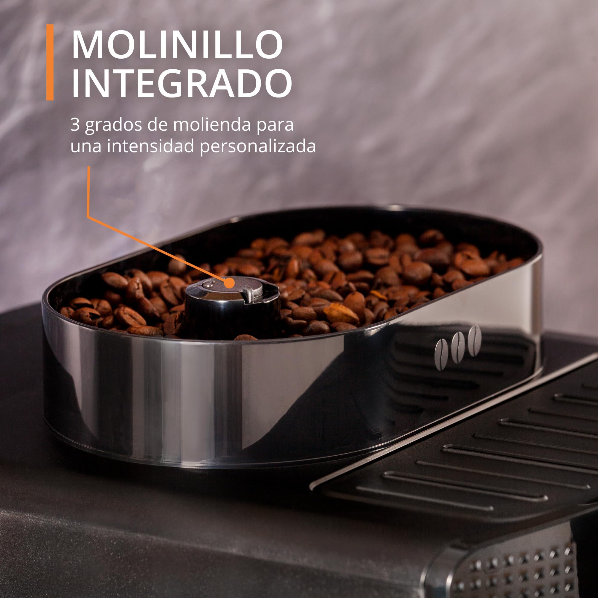 Krups Roma EA81R870 Cafetera expreso superautomática,1.7 L, 3 Niveles de Temperatura, 3 Texturas de molienda, 1450 W, 1 Cups, plástico, Estándar Negra