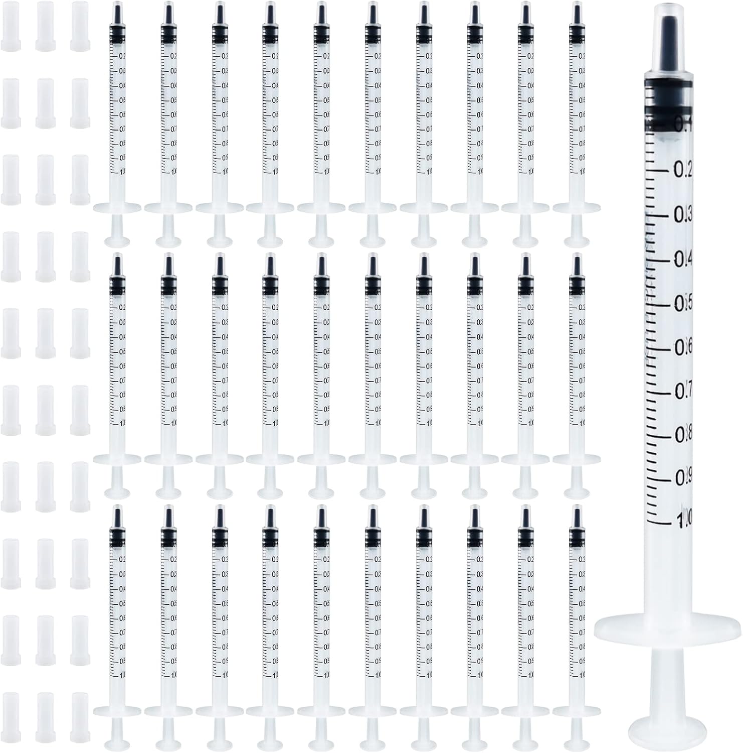 Hengxinc 30Pcs 1ml Colostrum Syringe, Colostrum collection Syringe With