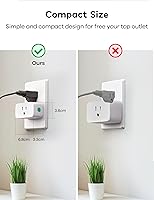 Vista 8 de Winees Matter - Enchufe inteligente, paquete de 2 unidades, salida inteligente que funciona con Alexa, Apple Home, Google Home, SmartThings