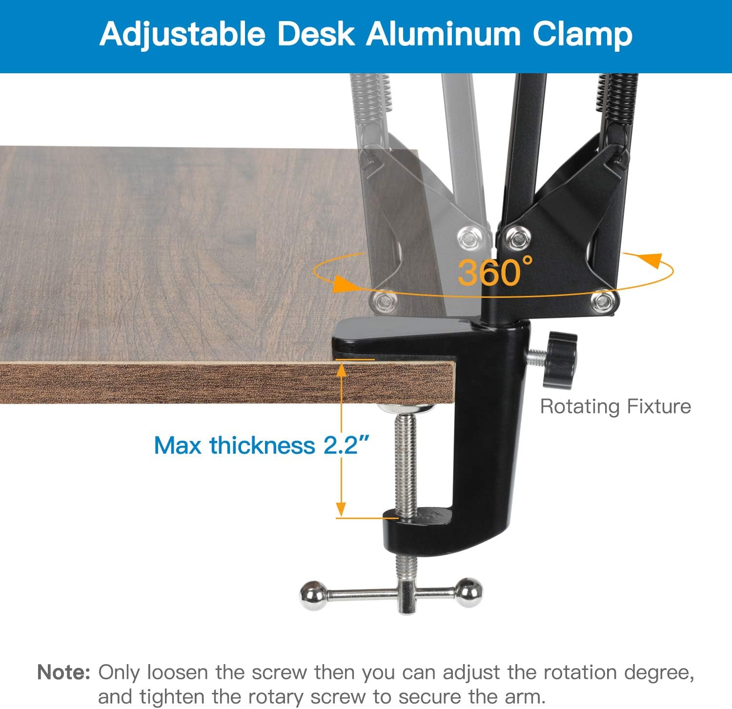 Webcam Stand - 14 Inch Suspension Scissor Durable Bracket with Aluminum Desk Clamp Mount - Built-in 1/4" Screw for Logitech Webcam C930e,C930,C920, C922x,C922, Brio 4K, C925e,C615 by Pipishell-PIWS03