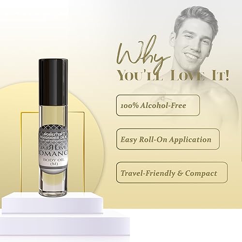 Miniatura 97 de MOBETTER FRAGRANCE OILS Aceite corporal Pola Blue Colonia para hombre (0.3 fl oz Roll On)