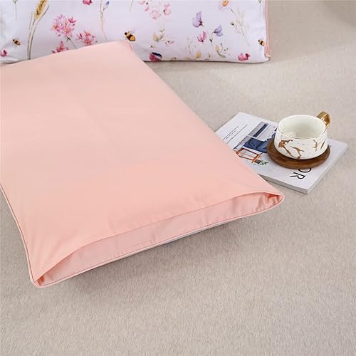 Miniatura 4 de YOU SA Juego de 2 fundas de almohada de algodón ultrasuave con estampado floral (estándar, color 5)