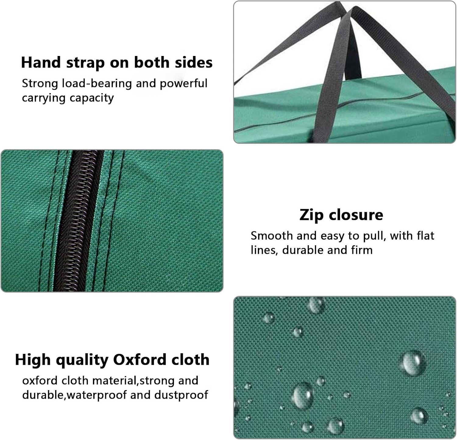 AIZYR Christmas Tree Storage Bag Oxford Cloth Foldable Storage Bag Waterproof Durable for Storing Christmas Utenciles Artificial Disassembled Trees, Duffle Bag,122x39x55cm