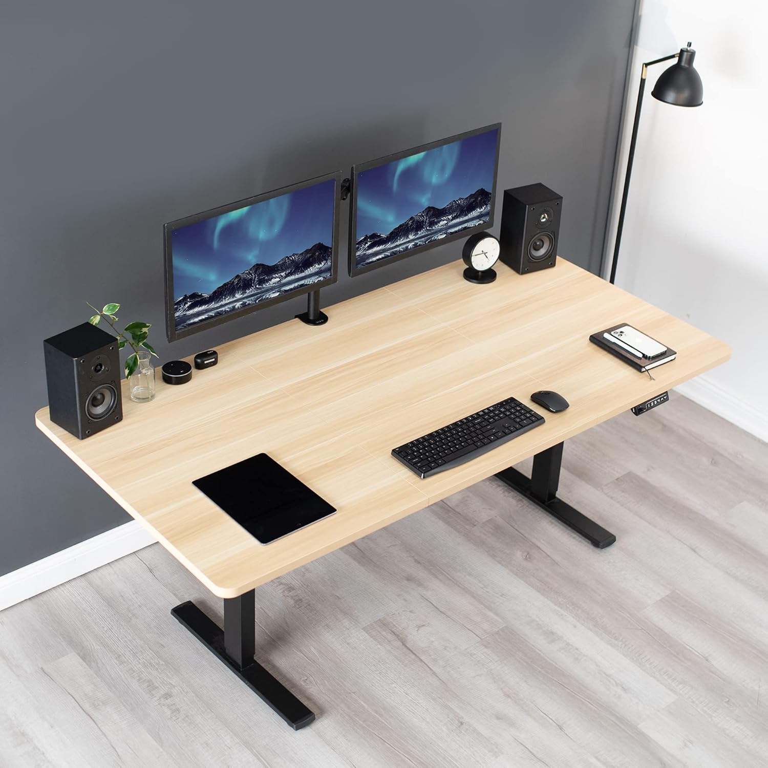 VIVO Universal 71 x 36 inch Table Top for Standard and Sit to Stand Height Adjustable Home and Office Desk Frames, Light Wood Extra-Wide Desktop, DESK-TOP72-36C