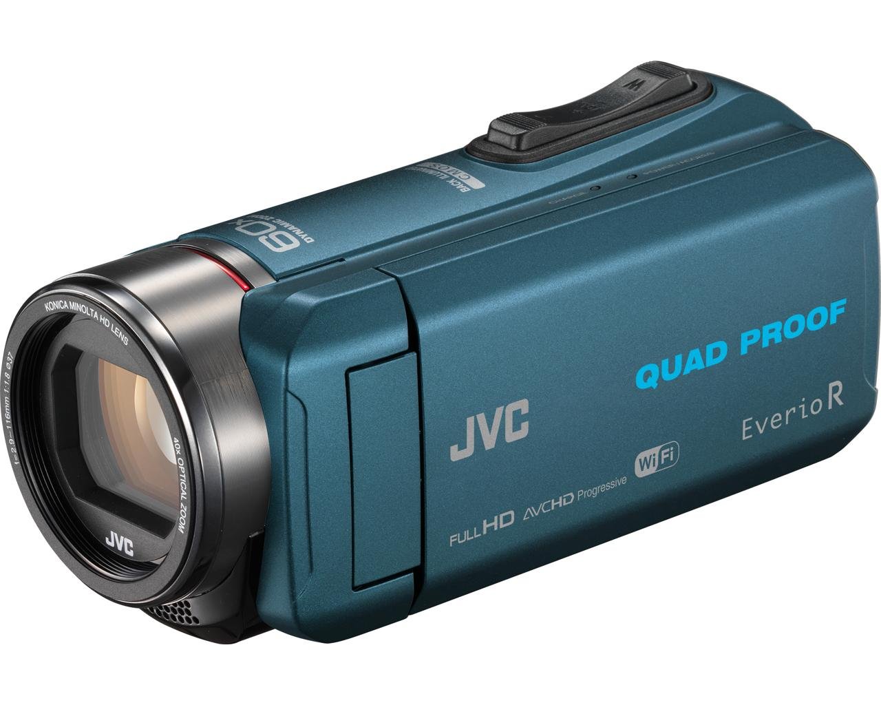 JVC Everio R Quad Proof Videocámara Sumergible, Color Azul