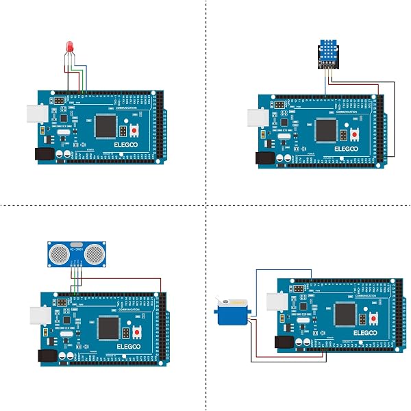 ELEGOO Mega R3 Kit de Démarrage Ultime Le Plus Complet avec Manuel d'Utilisation Français pour Débutants et Professionnels Compatible avec Arduino IDE - 5