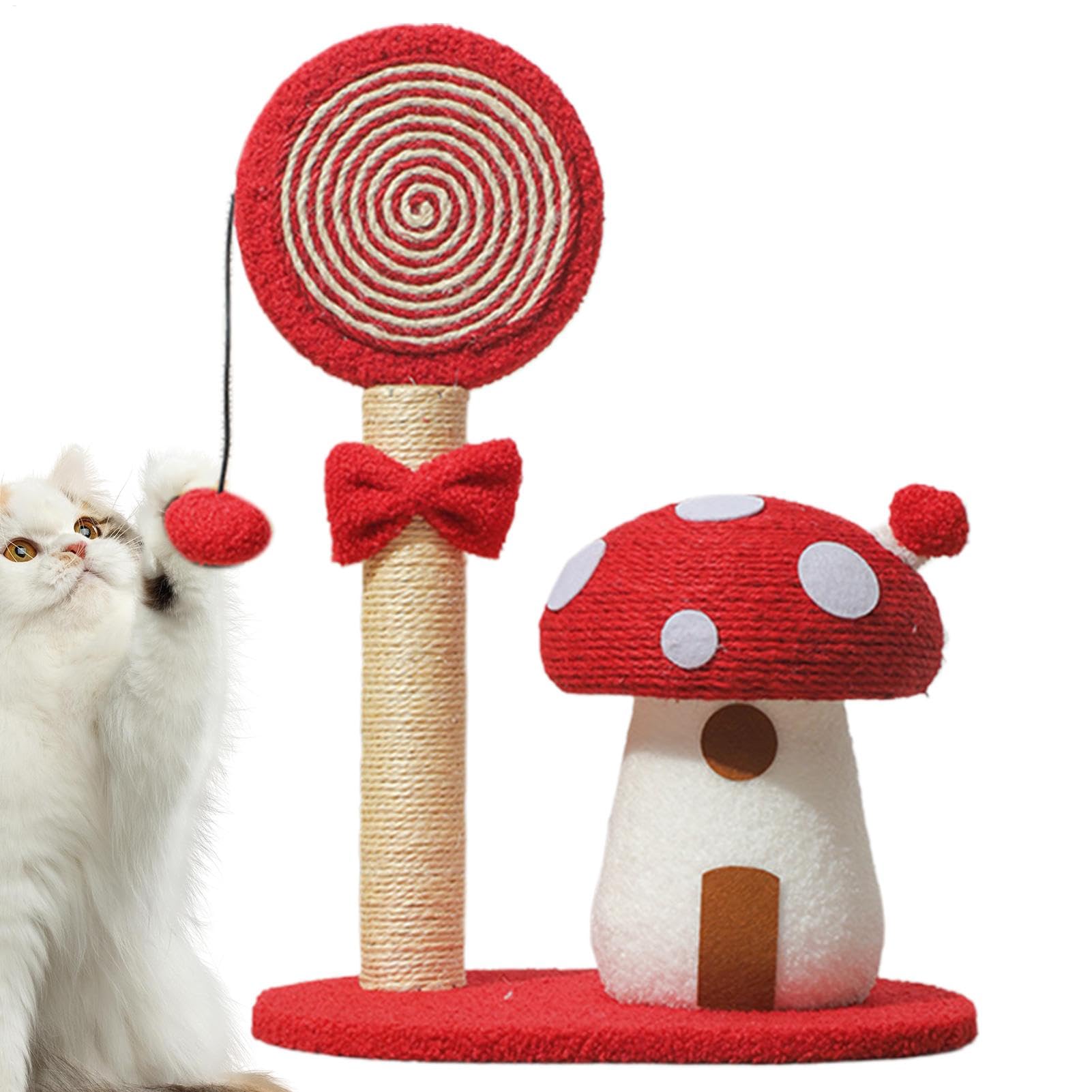 Arrampicatoio per gatti Pannello Sisal Fungo Arrampicata E Tiragraffi, | Centro Attività Torre Grattatoio Gatti per Casa Dormitorio Appartamento Piccoli Spazi e Area Giochi