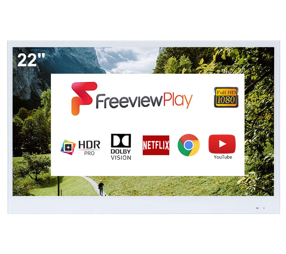 soulaca 22 pollici tv intelligente wc resistente all'acqua