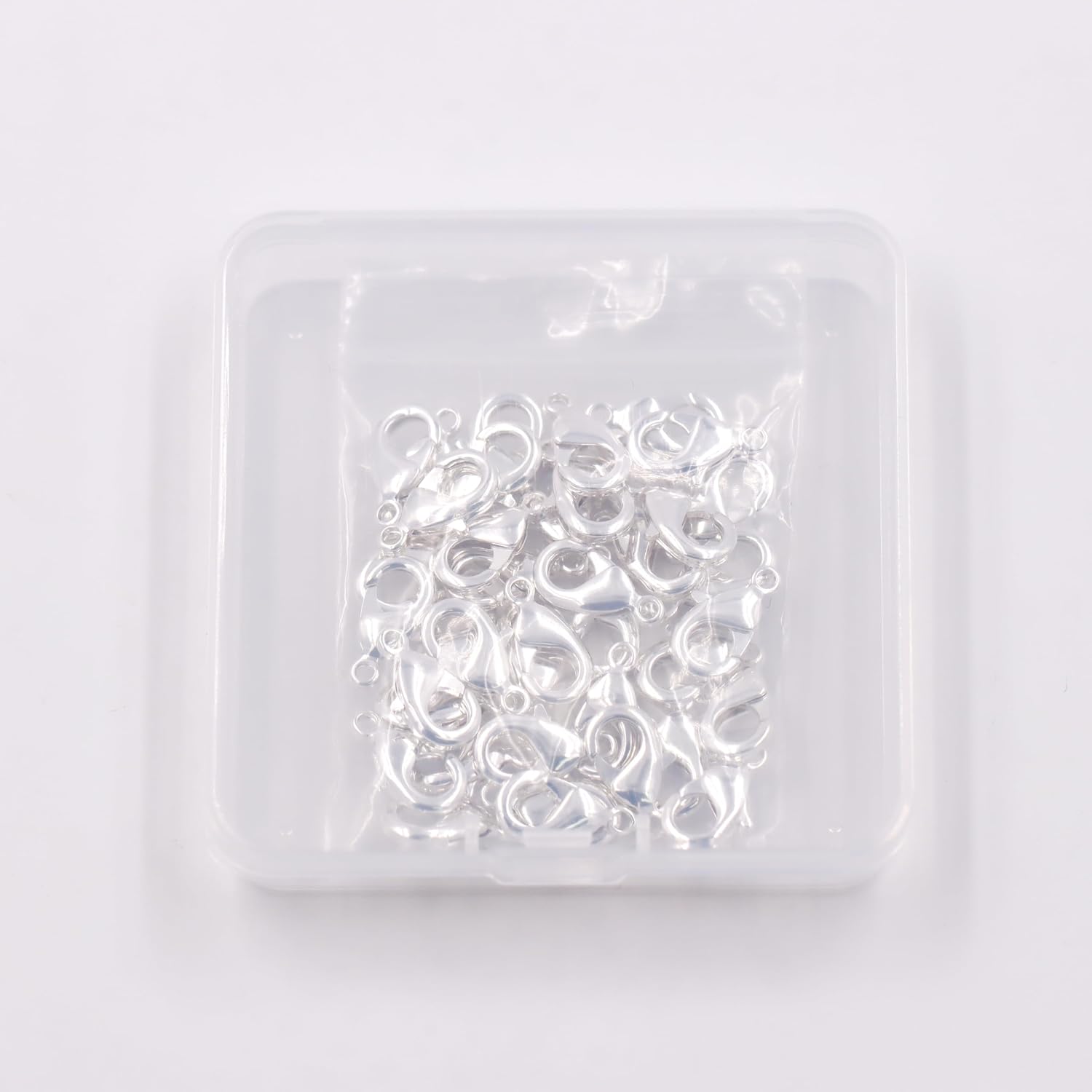 Excellent Quality Jewelry Accesory 40 Pieces Lobster Clasp for Jewelry Making 12 * 23mm Silver
