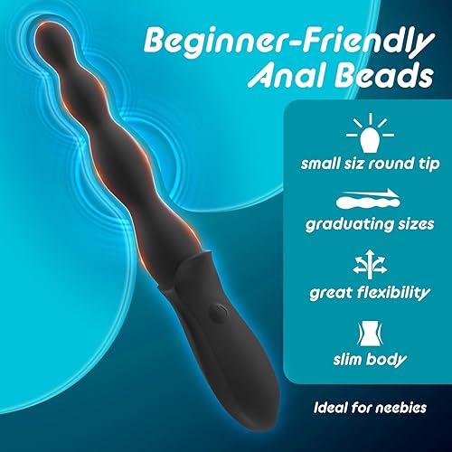 Miniatura 2 de Enchufe anal vibratorio para principiantes, juguete sexual para adultos, para hombres, mujeres, parejas, masajeador de próstata de silicona flexible