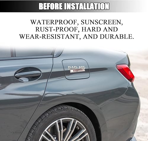 Miniatura 5 de Emblema Edición Bad Ass para Auto, Adhesivo 3D para Parachoques, Capó, Maletero, Puerta de Auto, Emblemas Externos de Reemplazo para Auto, Camión,