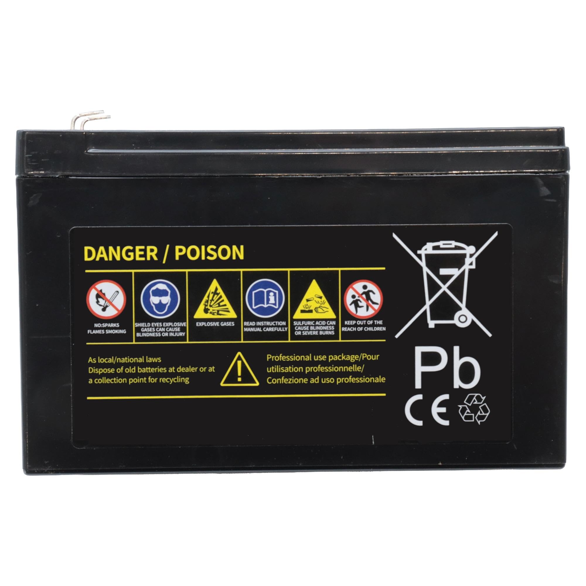 SECURA Batterie 12V 7Ah compatible avec MAC ALLISTER GB 6/63 M [299970663/GI5] Tracteur de pelouse