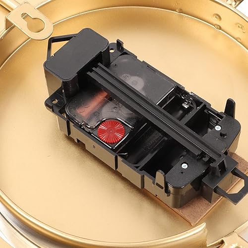 Miniatura 8 de Reloj de pared grande 167 x 209 pulgadas relojes de pared con péndulo retro europeo color negro y dorado reloj silencioso funciona con pilas reloj