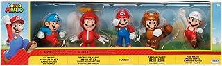 Super Mario Nintendo Figures Set of 5 Only Mario, 6.5 cm, Red