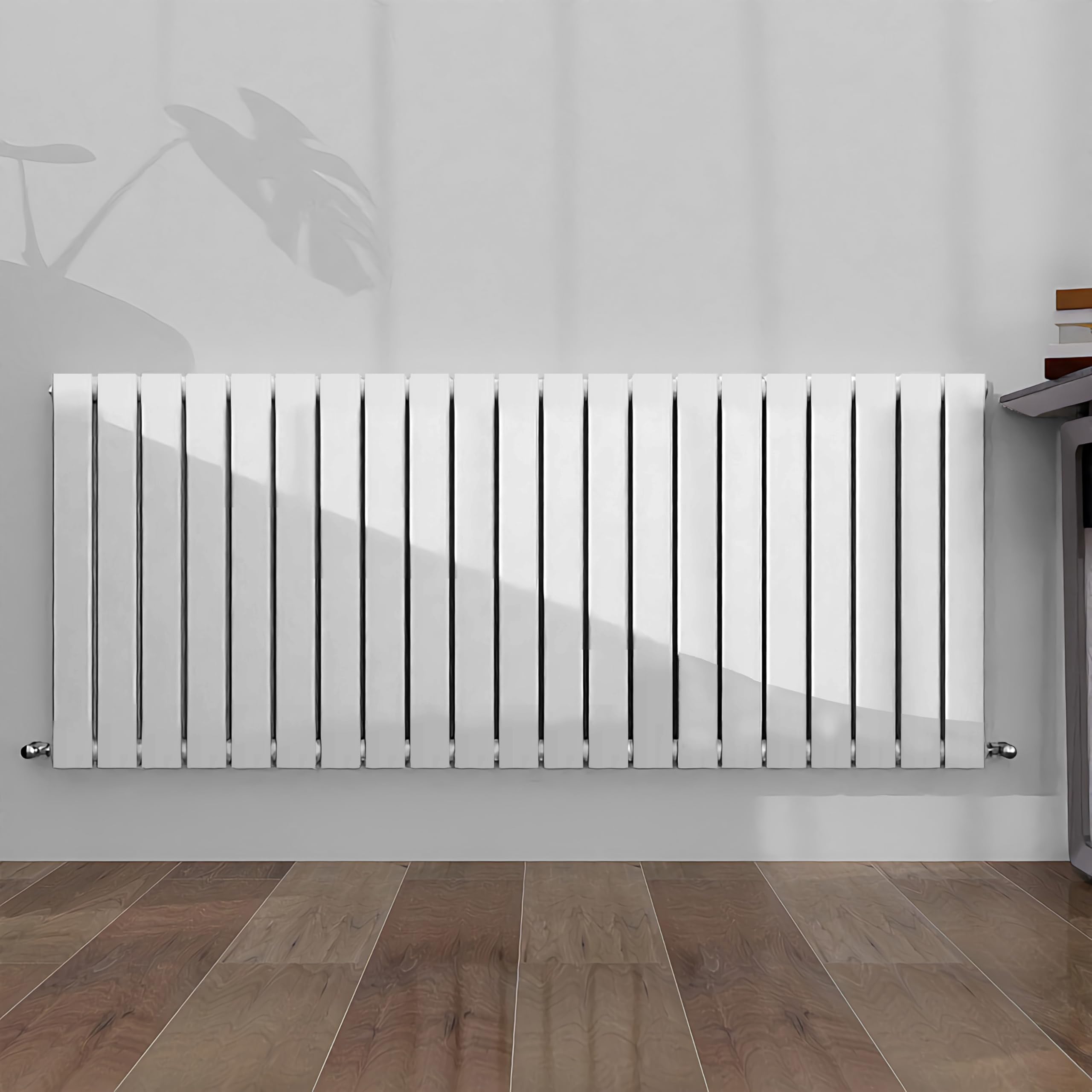 SLINE SANITARY 600x1428mm Horizontal Radiator White Double Modern Flat Panel Central Heating Radiator