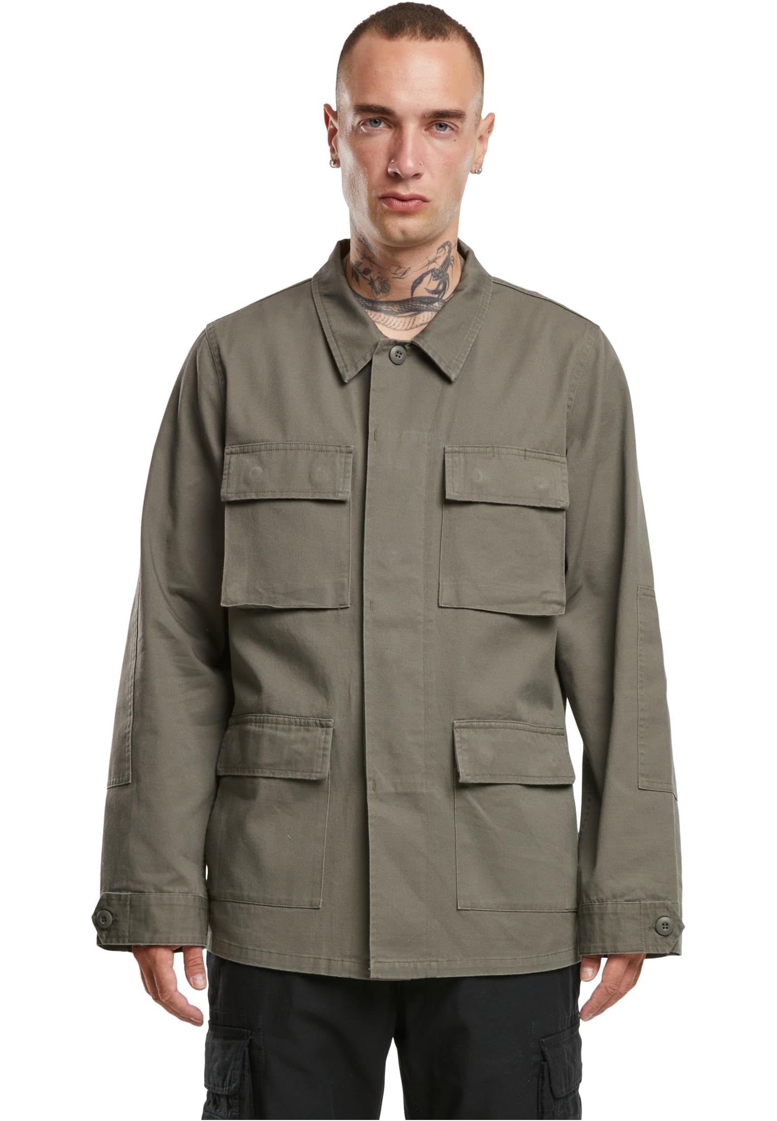 Brandit BDU Twill Jacket Uomo Giacca di mezza stagione verde oliva