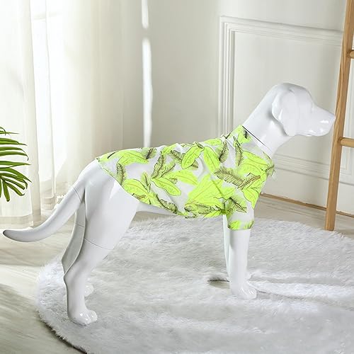 Miniatura 18 de Camisa hawaiana para perro, ropa de verano para mascotas, disfraz genial para perros grandes, camiseta de playa para perros medianos y grandes Rojo