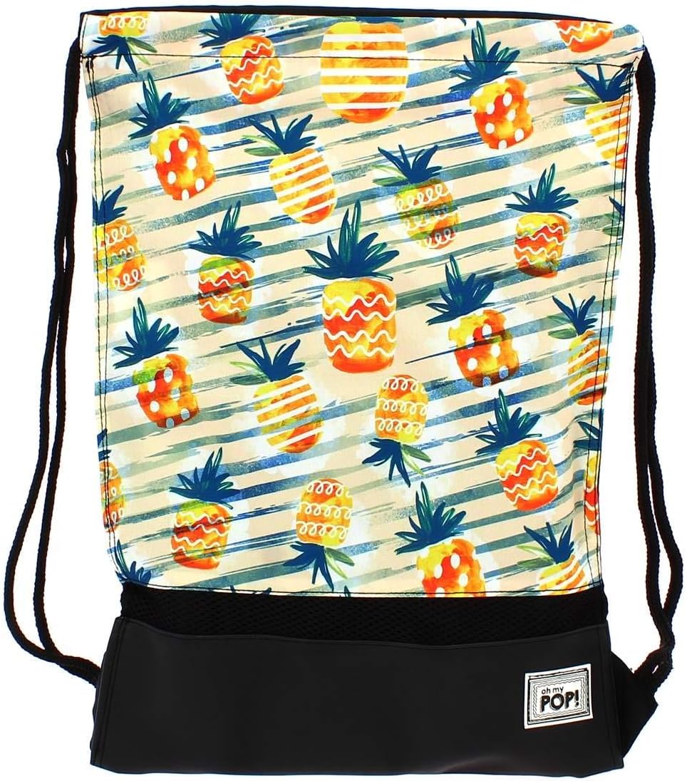 Oh My Pop Ananas-Storm Drawstring Bag, 48 cm, Yellow