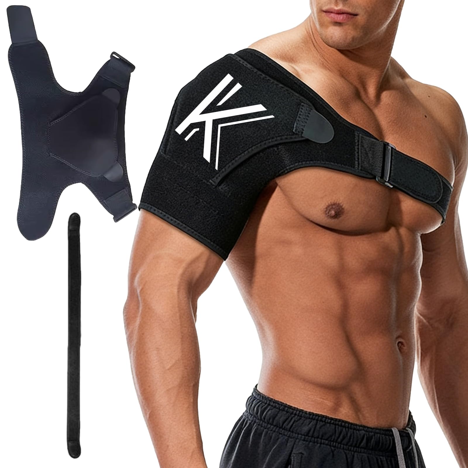 Shoulder Brace Compression Shoulder Brace Adjustable Shoulder Support for Men Women Arm Slings for Left and Right Arm