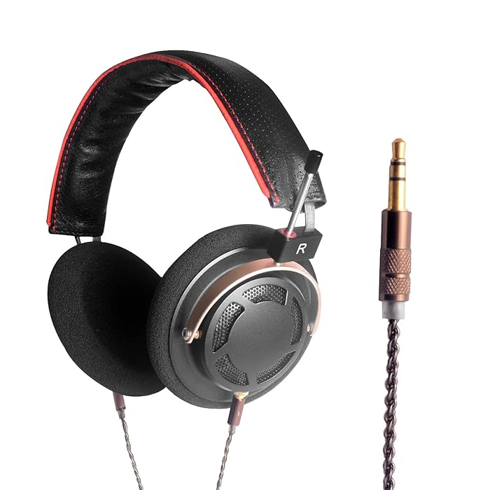 Buy OKCSC Open Backed Headphones for Audiophile,Wired Dynamic Driver Gold Plated HiFi Stereo