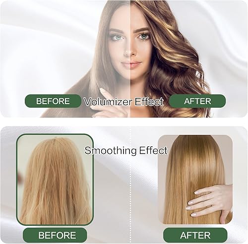 Miniatura 2 de Cepillo secador de pelo, alisador y voluminizador, cepillo secador de pelo ovalado de 2 pulgadas, revestimiento de cerámica para cabello corto a