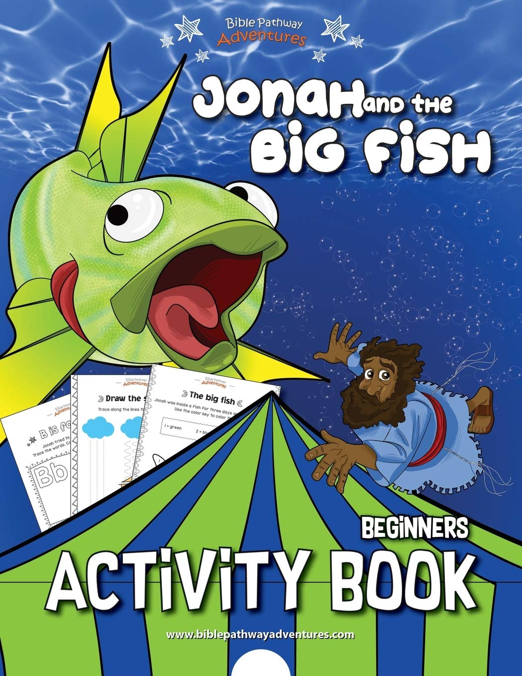 Buy Jonah and the Big Fish Bible activity book for kids (Beginners