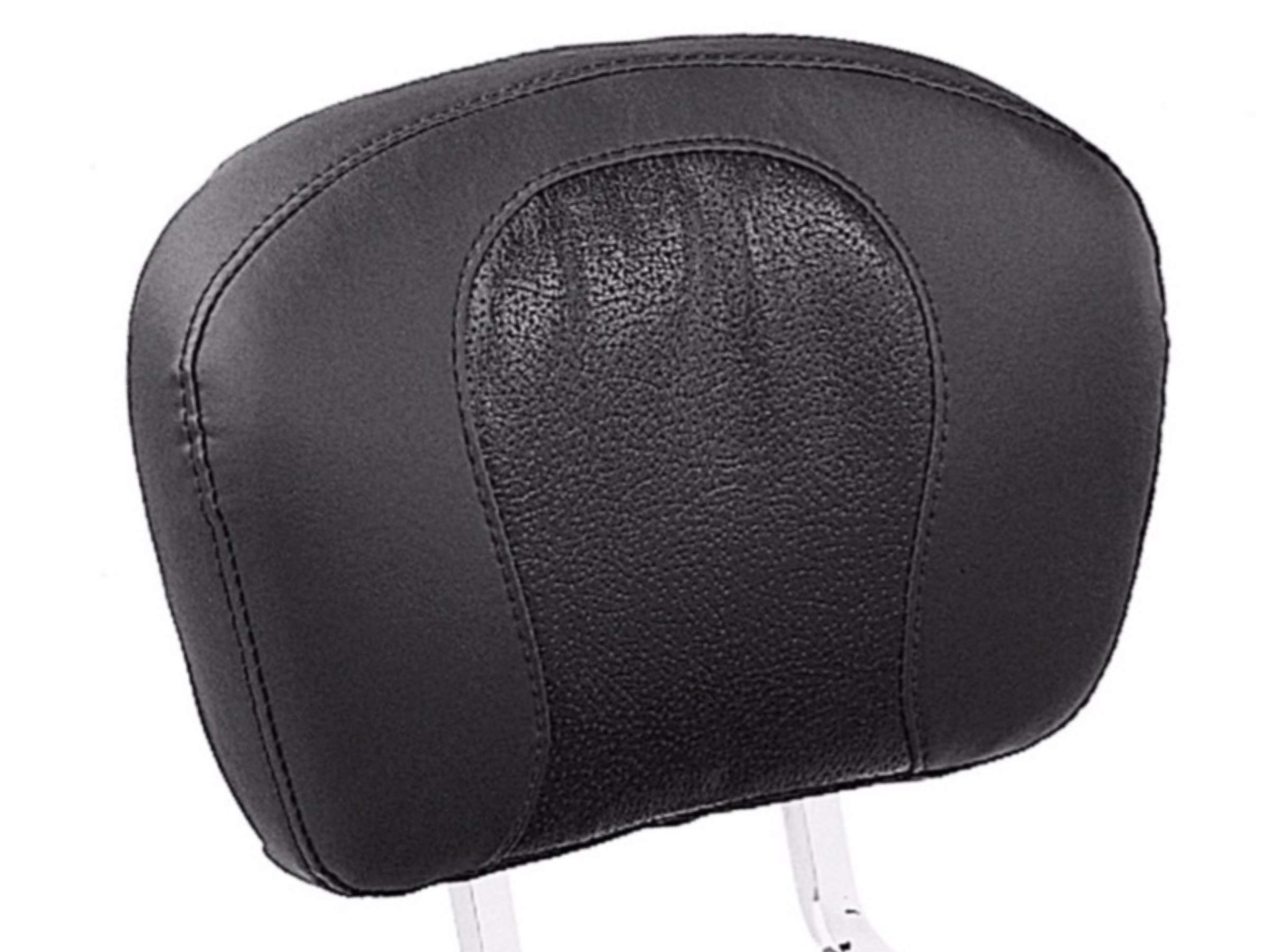 Coussin de dossier passager arrière style Stitch FatBoy pour Harley Davidson Softail Fat Boy Heritage Dyna Street Bob Sportster Iron Sissy Bar Pads Dossier Sissybar Médaillon droit REF 52347-97