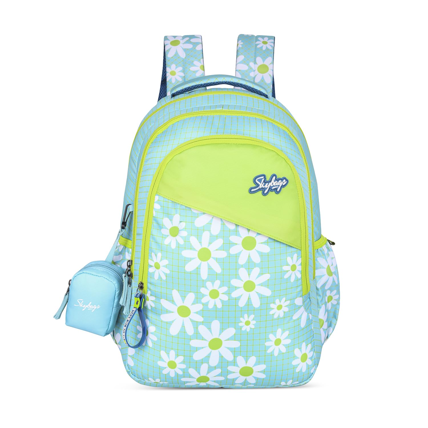 Bloom 30 Litres Neon Green School Bag For Girls-image-48