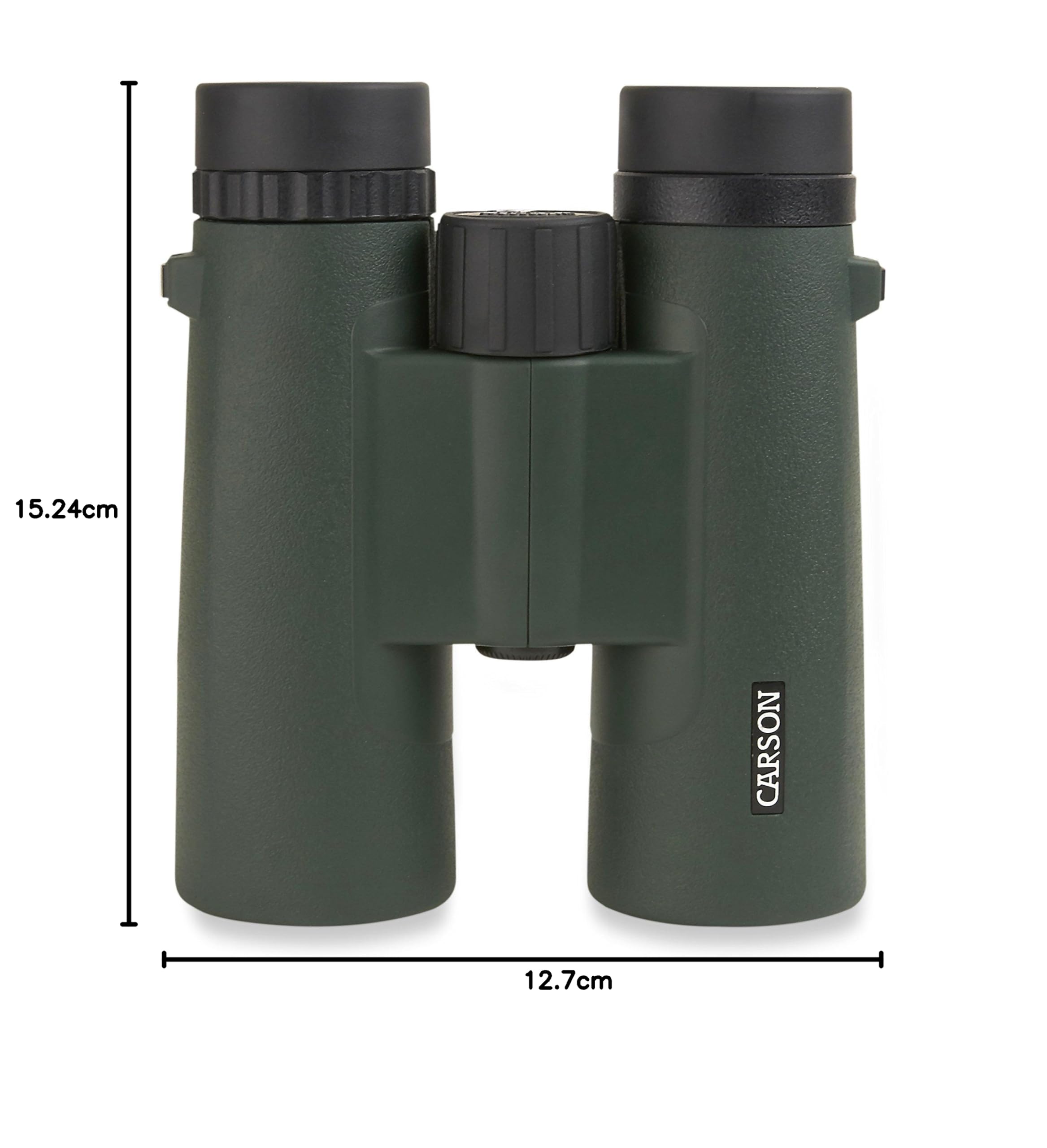 Bincoluars Carson antiniebla e Impermeables 10x42mm, Serie JR en Verde, para observación de Aves, Caza, conciertos, Eventos Deportivos, Safaris, campamentos, Viajes y Aventuras al Aire Libre (JR-042)