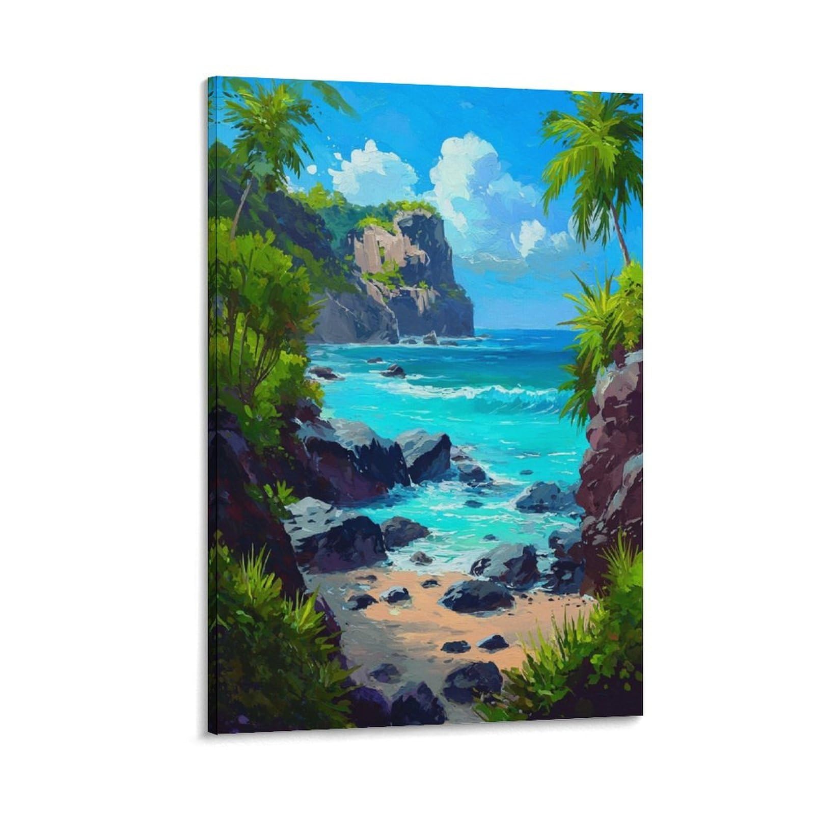 ZBBGGOZ Barbados Posters 08x12inch(20x30cm) Canvas Wall Posters And Art Picture Print Modern Family Bedroom Decor