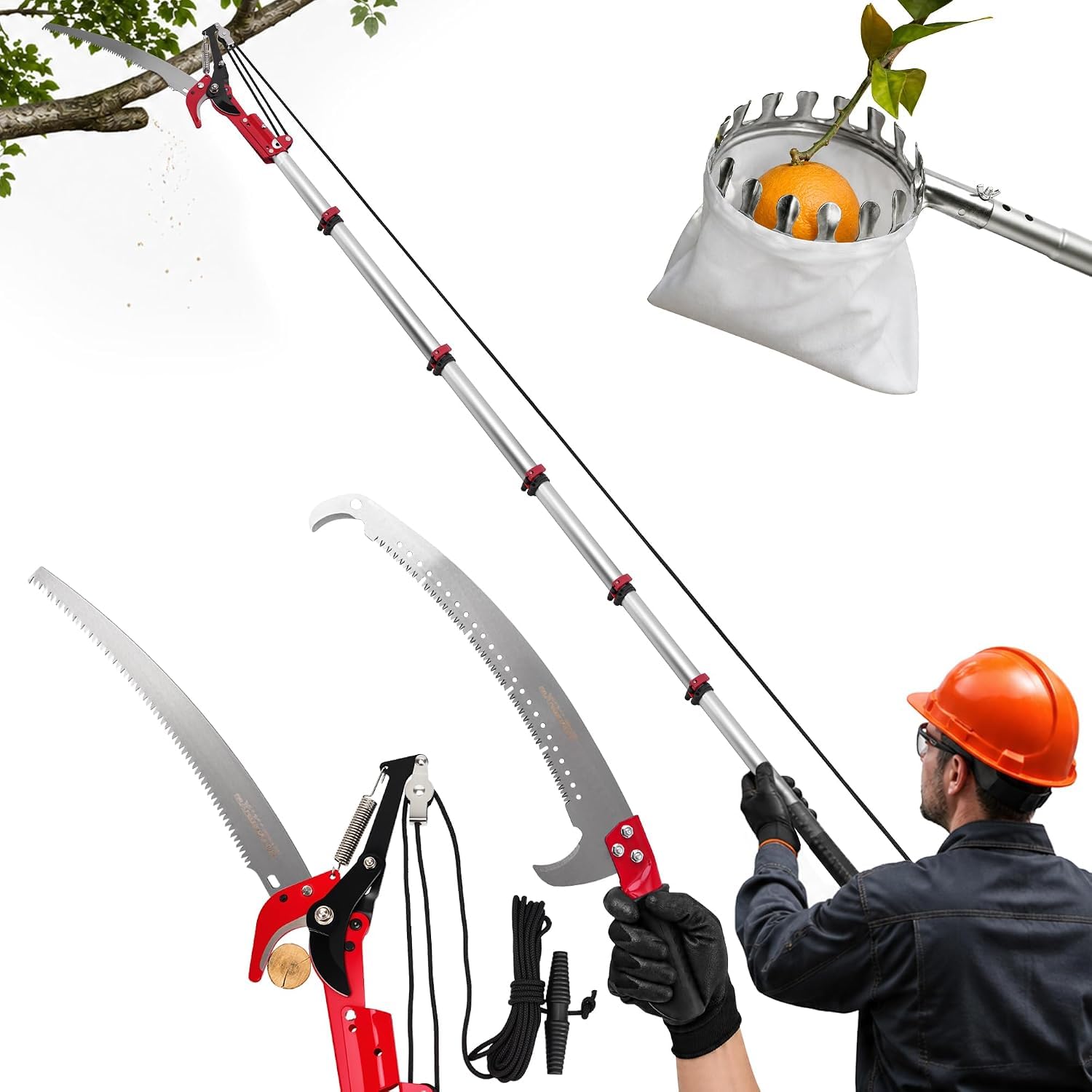 maXpeedingrods 600cm Scie d'Élagage Coupe Branche Telescopique Manuelle